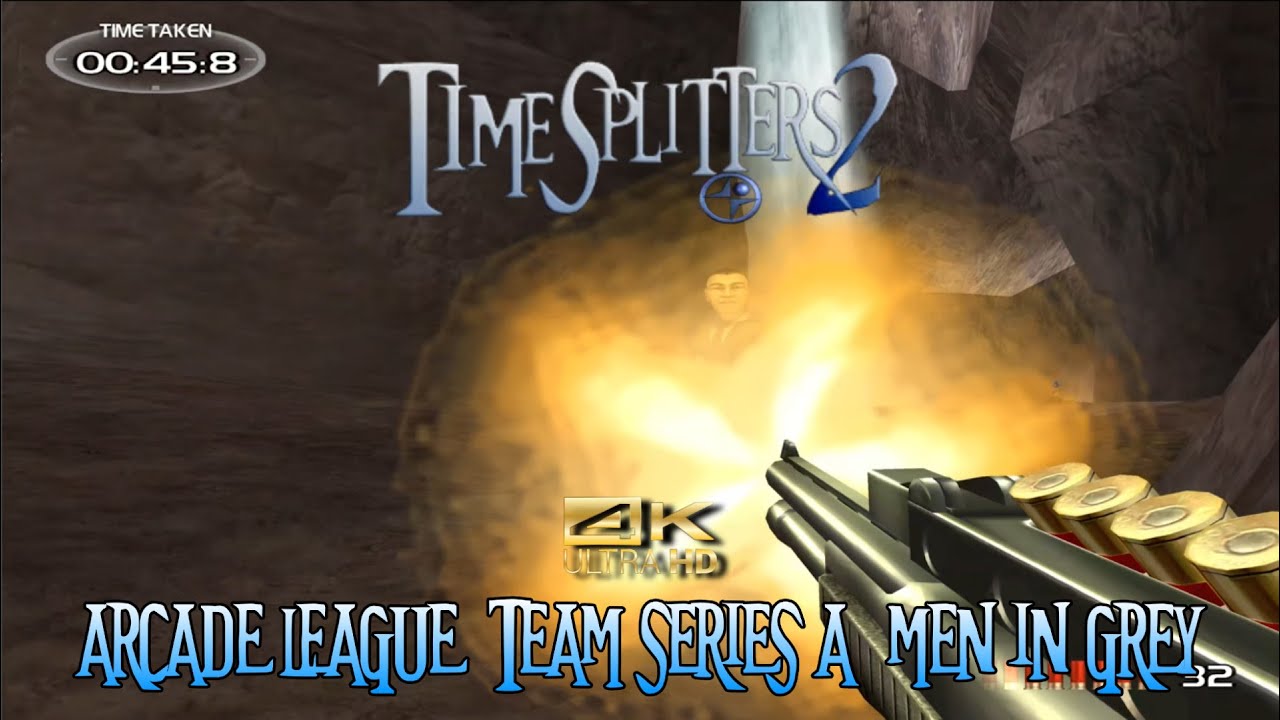 TimeSplitters 2 - Arcade League - Men in Grey (4K, 60 FPS) - YouTube