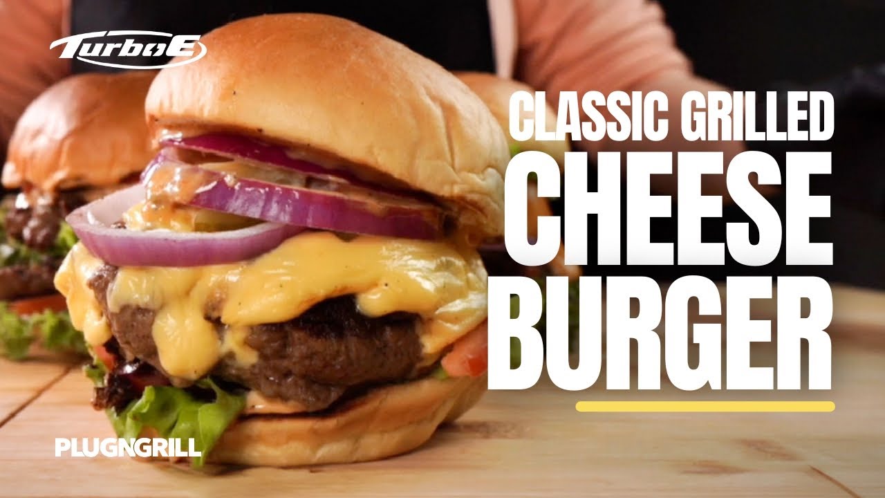Classic Grilled Cheeseburger by Turbo E Grill | PlugNGrill
