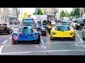 Guy brings out $6.5Million worth of Pagani Zondas into central London!
