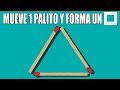 MUEVE UN PALILLO Y FORMA UN CUADRADO ¿PUEDES HACERLO? |FoolBox | Reto de palillos