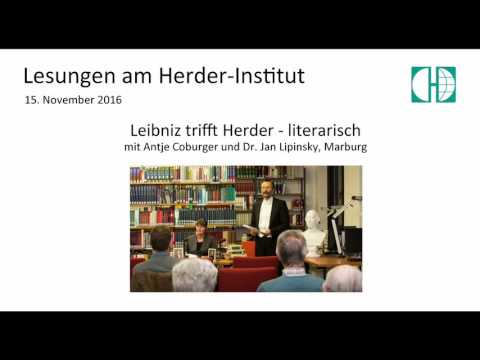 Leibniz trifft Herder - literarisch