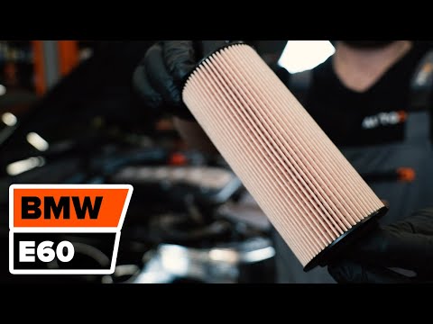 Kuinka vaihta moottoriöljy ja öljynsuodatin BMW 5 E60 -merkkiseen autoon OHJEVIDEO | AUTODOC