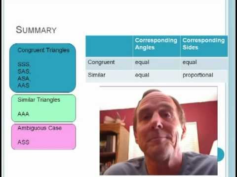 Geometry - Similar and Congruent Triangles - YouTube
