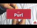 How to knit purl p tutorial