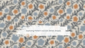 Diagonal Stripe Pattern in Procreate | Exploring Pattern Layouts Series: Stripes