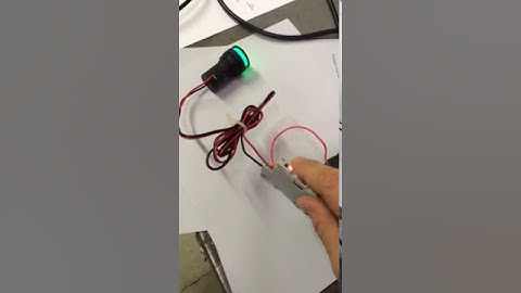 Toggle switch terminal with LED 24V