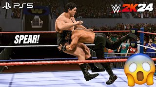 WWE 2K24 - Roman Reigns vs. Andre The Giant - Full Match at WrestleMania | PS5™ [4K60]