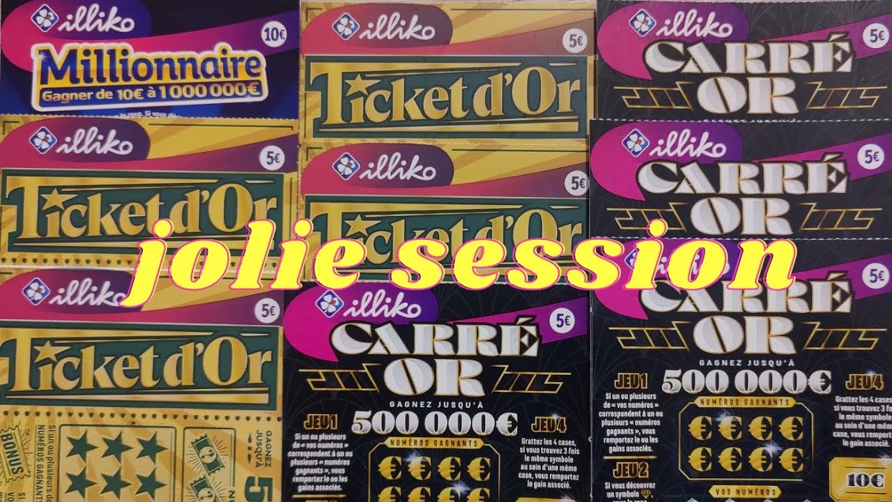 🛑 Grattage du 11 mars 🍀 jolie session de ticket en or 🎫 😱🤩