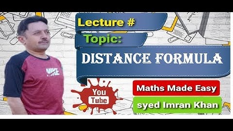 Distance Formula | Distance between two points in a plane |