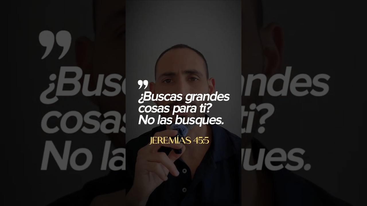 📖 En Jerem&iacute;as 45:5 Dios confront&oacute; a Baruc, escriba del profeta Jerem&iacute;as