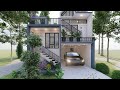 (3 BEDROOM) NEW DESIGN SMALL HOUSE | Amazing Split Level Models for Your Small House| Size 6x9 Meter