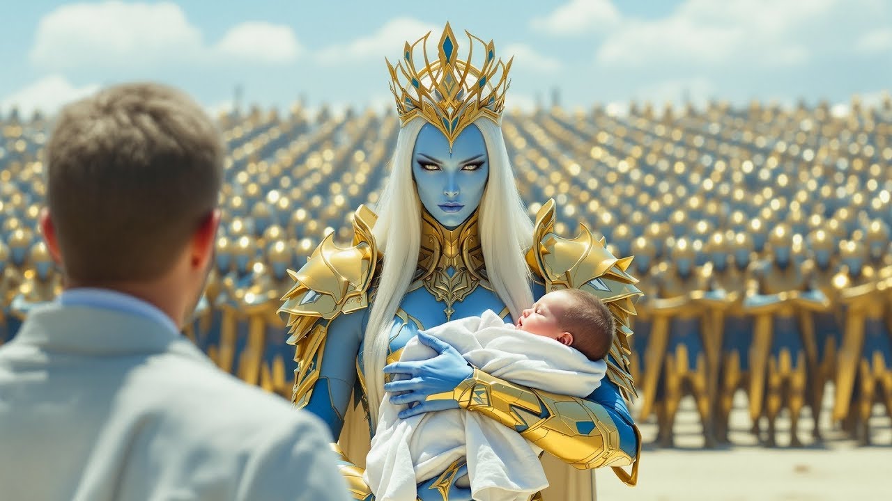 Das Baby der außerirdischen Frau hörte nicht auf zu weinen - bis ein menschlicher Soldat eintrat....