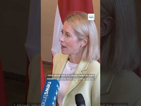 Kaja Kallas says Russia tried to intimidate West with train strike.