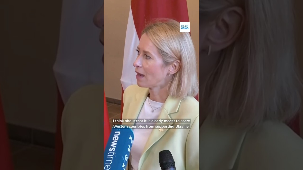 Kaja Kallas says Russia tried to intimidate West with train strike.