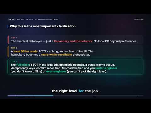Online/offline tiers and other clarifications | Mobile System Design (12.4)