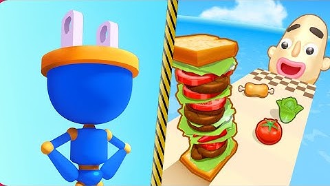 💜 🟢 Plug Head Vs Sandwich Runner All Max Levels Android iOS Gameplay 4K Nr 16