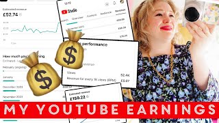 YouTube Adsense income report Small channel earnings 2024