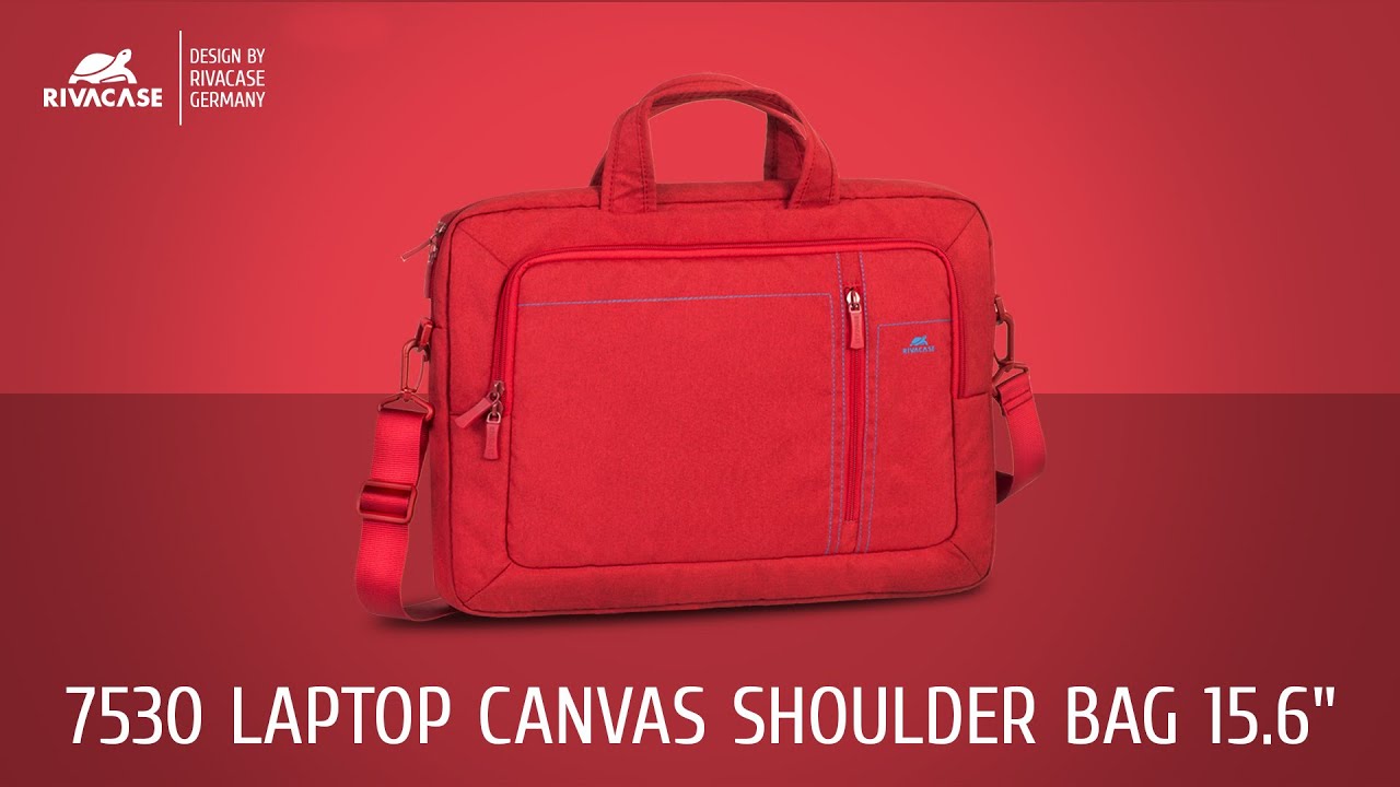 RIVACASE 7530 Laptop Canvas shoulder bag 15.6" YouTube