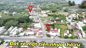 đất thổ cư mặt tiền nhựa ngay chợ gò dầu gần dự án khu công nghiệp giá hơn 700 xíu thôi