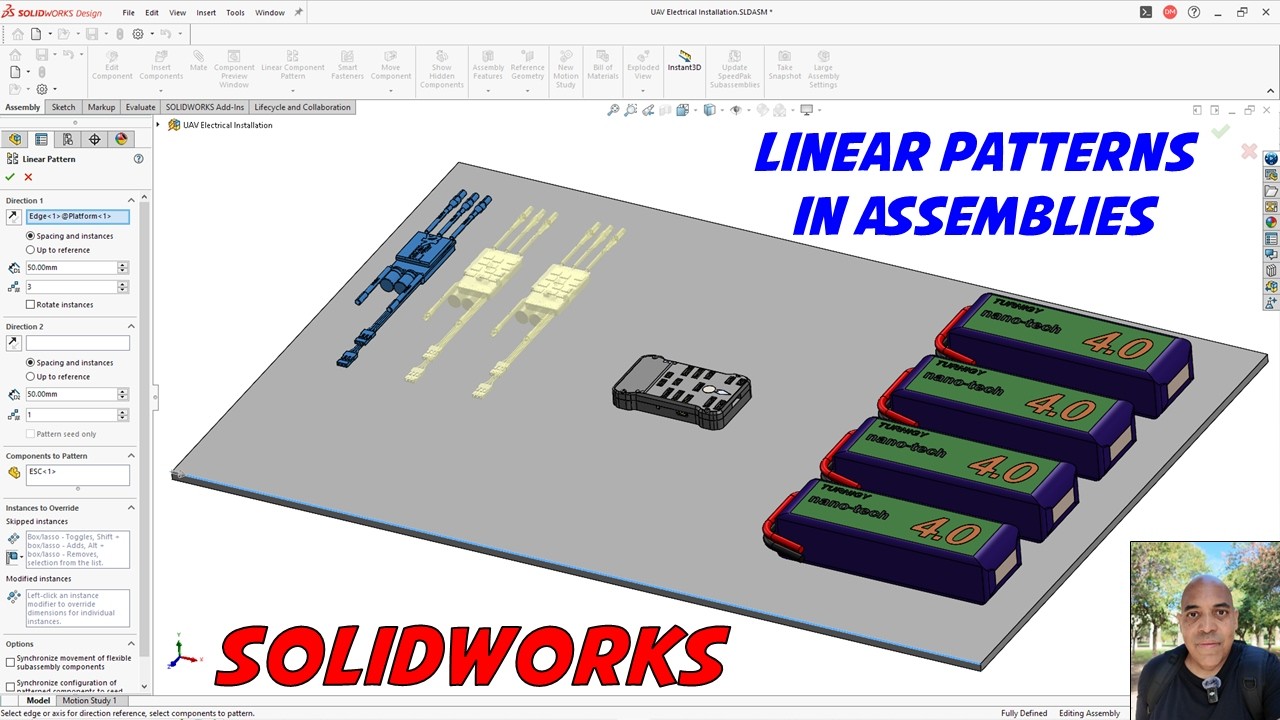 Linear Pattern Examples For Solidworks SolidWorks - How to Create Linear Patterns of Components in Assemblies ...