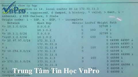 VnPro ||  Bài Giảng Route cấu hình BGP Border Gateway Protocol Part 3