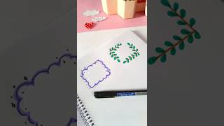 ♡ PAPER NOTES DOODLE || Draw Frame doodles for your planner || Bullet journal #art #shehnilakhan