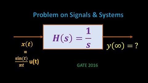 Solution of GATE 2016 ECE Problem on Steady-State Output Signal - Problem 15