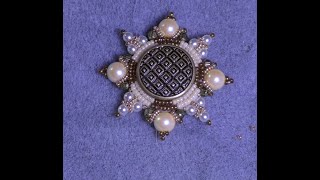 Tutorial: Button Brooch Advanced. Пуговица Брошь Орден. Усложнённый вариант.