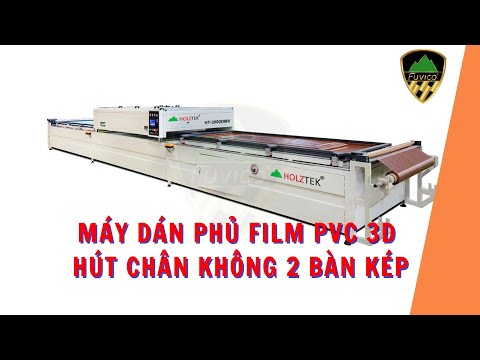 Máy Dán Phủ Film PVC 3D Hút Chân Không 2 Bàn Kép - Holztek - HT-3000DMV