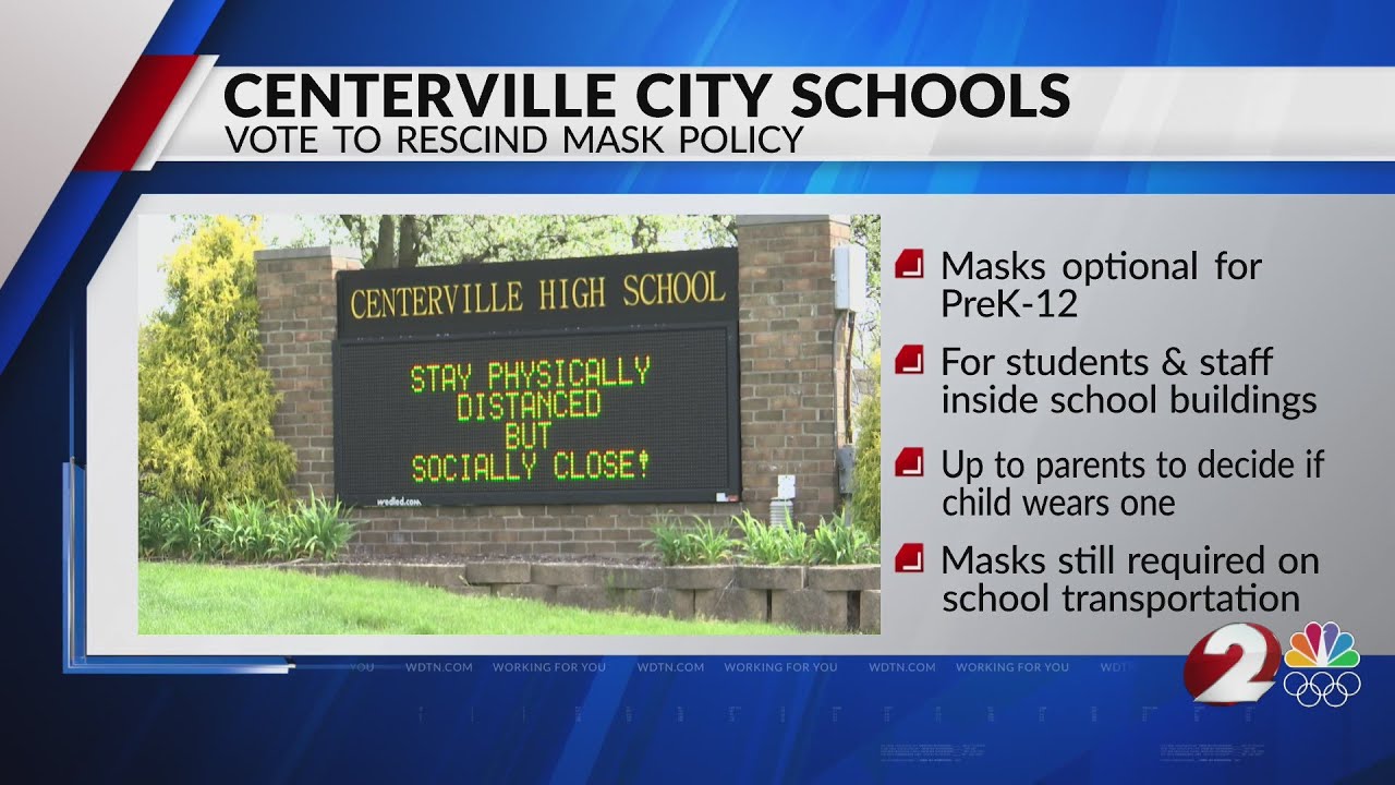 Centerville City Schools repeal mask policy