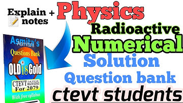 Radioactive Numerical Physics Ctevt Diploma #ctevt #diplomactevt #physics