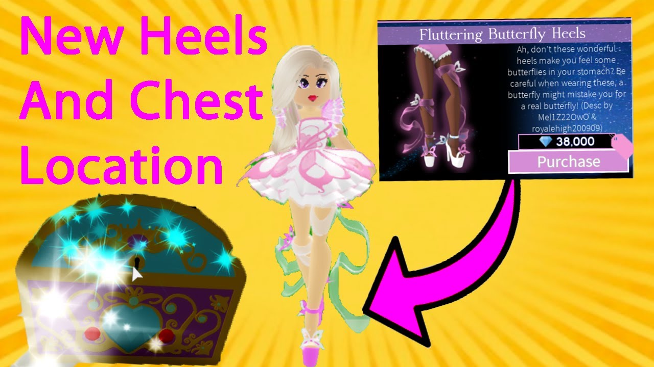 New Chest Location And New Heels In Royale High Youtube - roblox royale high halloween 2020 welcome back to another roblox royale high video