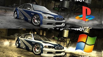NFS Most Wanted - PC vs PS2 - Graphic Comparison