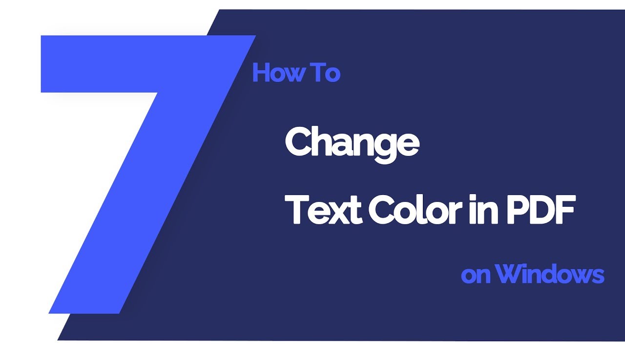 How to Change the Text Color in PDF [Totally Free]