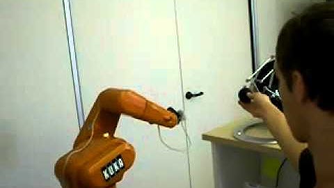 Teleoperation Haptic Device Omega and Robot Kuka - YouTube.wmv
