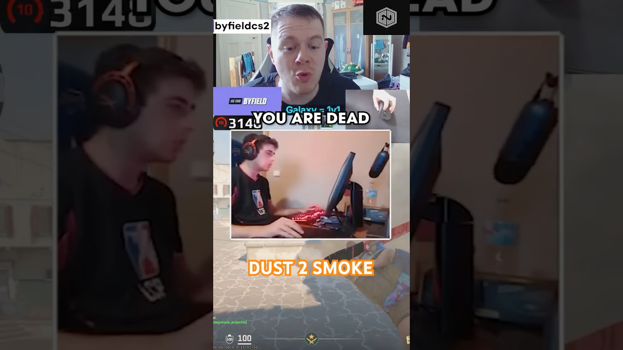 smurf on ur enemies with this INSANE d2 smoke #cs2 #byfieldcs2 #cs2moments #cs2pro