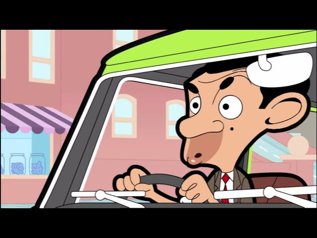 Mr. Bean's Car Trouble - Car Breaks Down - Takes Hot Air Balloon