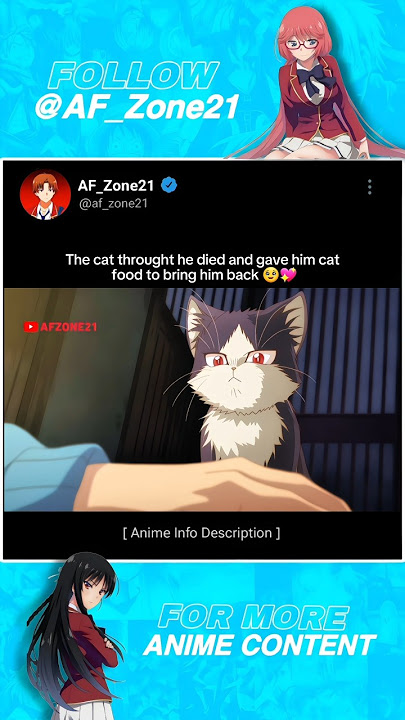 「 My Roommate is a Cat 」~ #anime #shorts