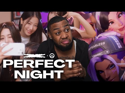 LE SSERAFIM (르세라핌) 'Perfect Night' OFFICIAL M/V with OVERWATCH 2 Reaction!