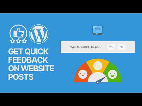 How to Get Quick Feedback on Your Blog Articles in WordPress? Was This Helpful: Content Rate Guide