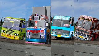 Ashok Leyland Vehicle On Pothole ( Heavy Load Lorry , Buses , KSRTC ) Lorry Videos