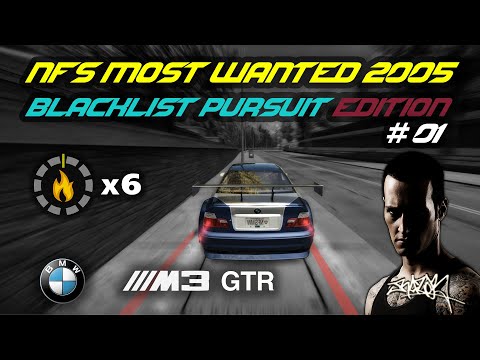 NFS MW 2005 Blacklist 01 Extreme Pursuit BMW M3 GTR 8k60FPS
