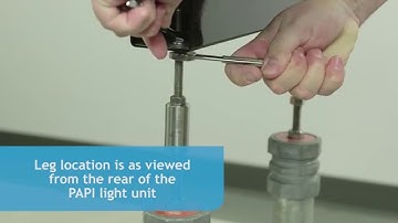 How to align an ADB 3 Leg PAPI - Precision Approach Path Indicator