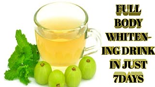 SKIN WHITENING DRINK AT HOME|FULL BODY WHITENING DRINK & BOOST YOUR IMMUNITY|GET FAIR SKIN IN 7DAYS|