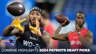 Ja'Lynn Polk, Javon Baker, Joe Milton III \& 2024 Draft Picks Combine Highlights | 2024 NFL Draft