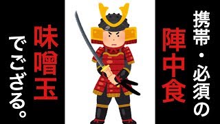 【古のサバイバル・インスタント飯】「味噌玉」を作ってみた【防災食】Recipe of the fermented MISO ball a SAMURAI was eating