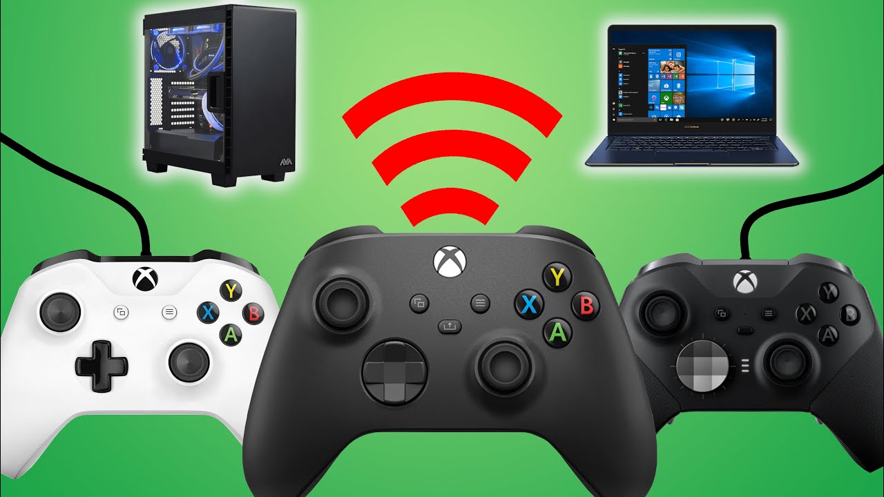 Microsoft Xbox Series X Controller + Adaptateur PC - Manette PC