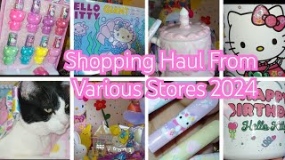 HAUL FROM VARIOUS STORES 2024/TJ MAXX ,BURLINGTON & DOLLAR TREE #tjmaxx #haul #giftideas #hellokitty