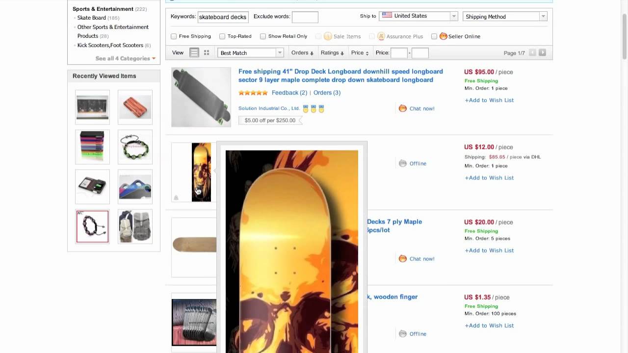 Where to buy cheap skateboard decks? YouTube