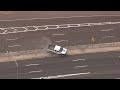 Truck flips during police chase